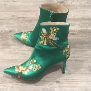 Zara Green Booties